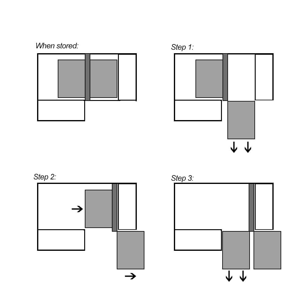 accessible storage shelf mechanism for underbench kitchen corner cupboards