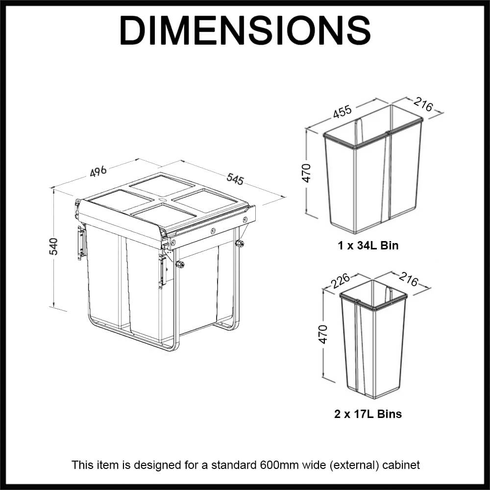 Pull-out Rubbish Bin